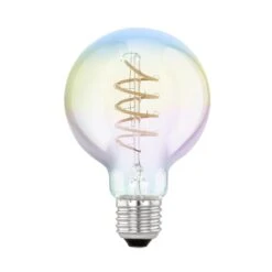 EGLO Ampoule LED E27 4 W G80 2 000 K Fil Irisée Dim