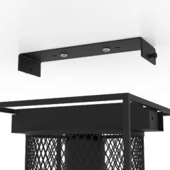 EGLO Plafonnier Catterick, Noir, Un Abat-jour Cage -Luminaire 10001763 3