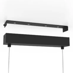 EGLO Suspension Catterick, Noire, Quatre Abat-jour Cage -Luminaire 10001765 2