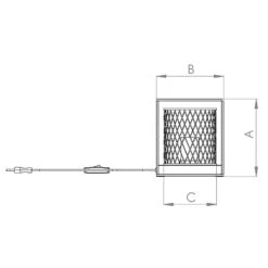 EGLO Lampe à Poser Catterick, Noire, Un Abat-jour Cage -Luminaire 10001766 3