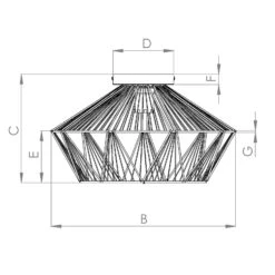 EGLO Plafonnier Adwickle, Un Abat-jour En Fil Naturel -Luminaire 10001767 3