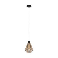 EGLO Suspension Adwickle, 1 Abat-jour En Fil Naturel -Luminaire 10001768 4