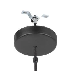 EGLO Suspension Alderney, 1 Abat-jour En Fil Naturel -Luminaire 10001777 3