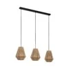 EGLO Suspension Alderney, 3 Abat-jour En Fil Naturel 1 EGLO Suspension Alderney, 3 Abat-jour En Fil Naturel -Luminaire 10001779