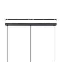 EGLO Suspension Alderney, 3 Abat-jour En Fil Naturel -Luminaire 10001779 4