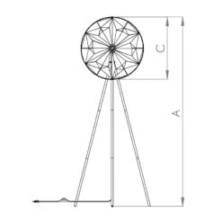 EGLO Lampadaire Castanuelo, Noir/doré -Luminaire 10001782 4