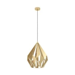 EGLO Suspension Carlton, à Une Lampe, Dorée, Ø 38,5 cm -Luminaire 10001784 2