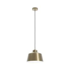 EGLO Suspension Southery à 1 Lampe Crème-doré Brossé -Luminaire 10001785 2