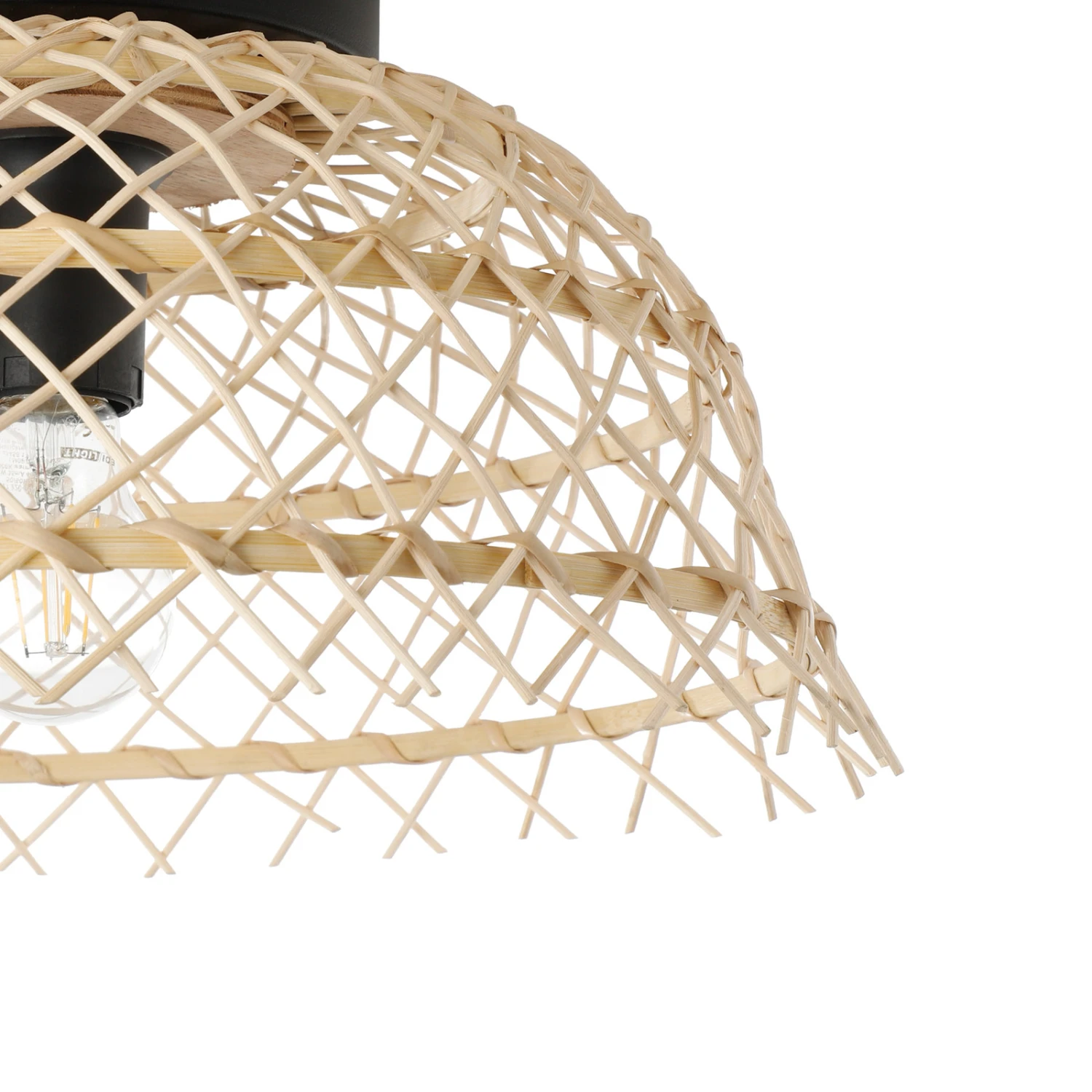 EGLO Plafonnier Ausnby Avec Bois Tressé, Naturel 6 EGLO Plafonnier Ausnby Avec Bois Tressé, Naturel – Image 4