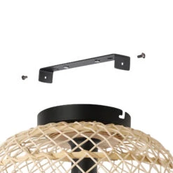 EGLO Plafonnier Ausnby Avec Bois Tressé, Naturel 11 EGLO Plafonnier Ausnby Avec Bois Tressé, Naturel -Luminaire 10001792 4