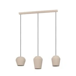 EGLO Suspension Cambadélis, à Trois Lampes, Sable -Luminaire 10001808 2
