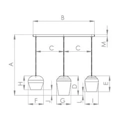 EGLO Suspension Cambadélis, à Trois Lampes, Sable -Luminaire 10001808 4