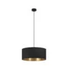 EGLO Suspension Zaragoza Noire/dorée à 1 lampe Ø53 cm -Luminaire 10001812