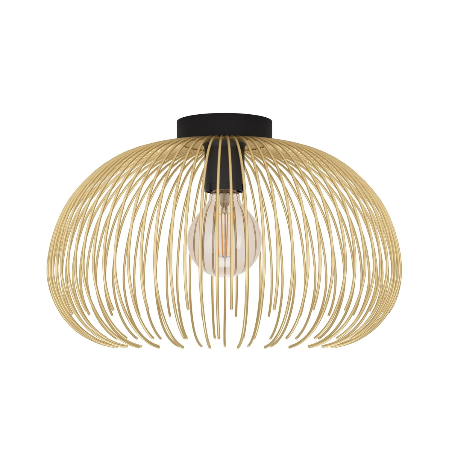 EGLO Plafonnier Venezuela, Abat-jour En Tiges Dorées 5 EGLO Plafonnier Venezuela, Abat-jour En Tiges Dorées – Image 3