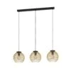 EGLO Suspension Venezuela Noire/dorée, à 3 lampes 2 EGLO Suspension Venezuela Noire/dorée, à 3 lampes -Luminaire 10001827
