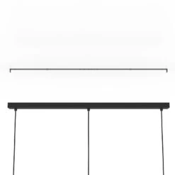 EGLO Suspension Venezuela Noire/dorée, à 3 lampes -Luminaire 10001827 2