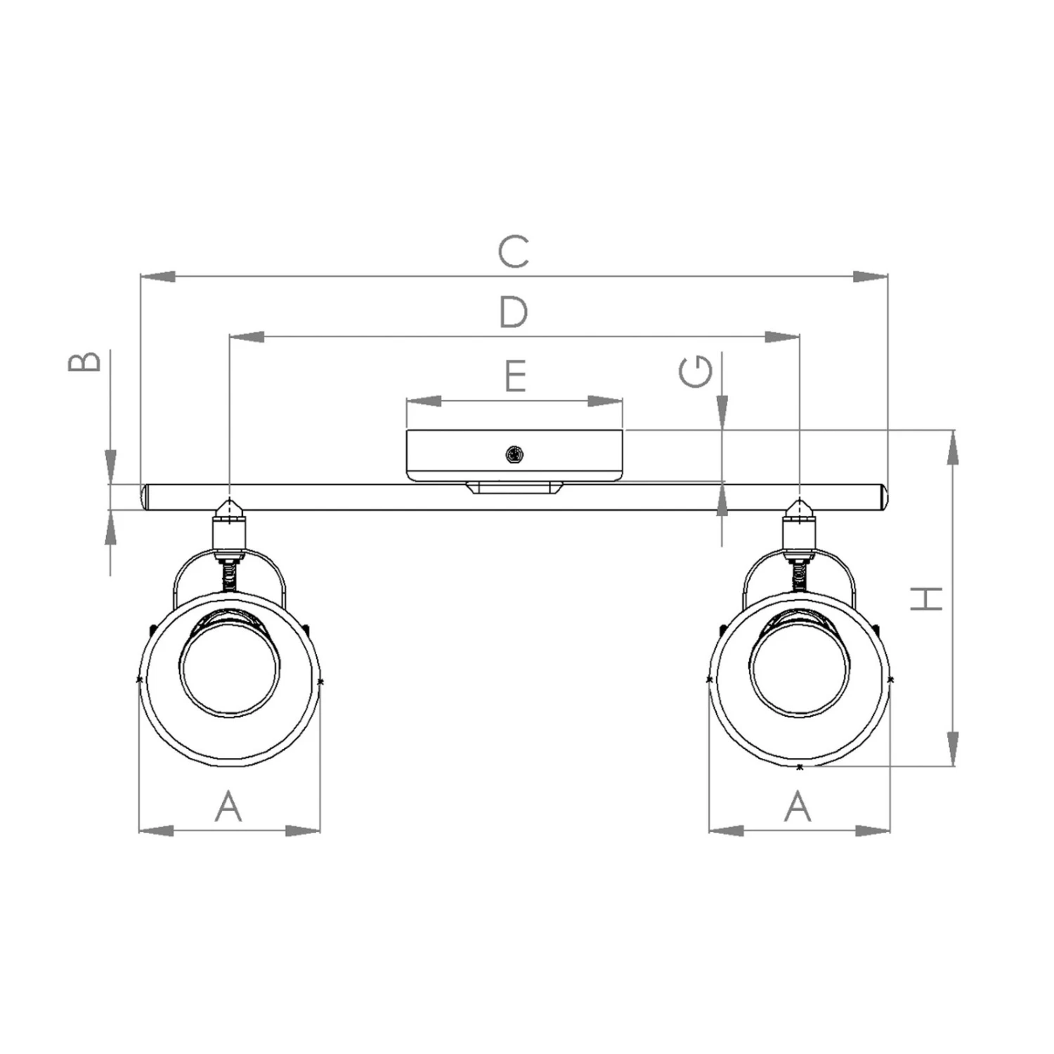 EGLO Spot Plafond Seras, Laiton-doré Brossé, à 2 Lampes 6 EGLO Spot Plafond Seras, Laiton-doré Brossé, à 2 Lampes – Image 4