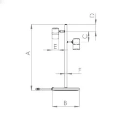 EGLO Lampe à Poser Lurone, Noire, à Deux Lampes -Luminaire 10001835 2