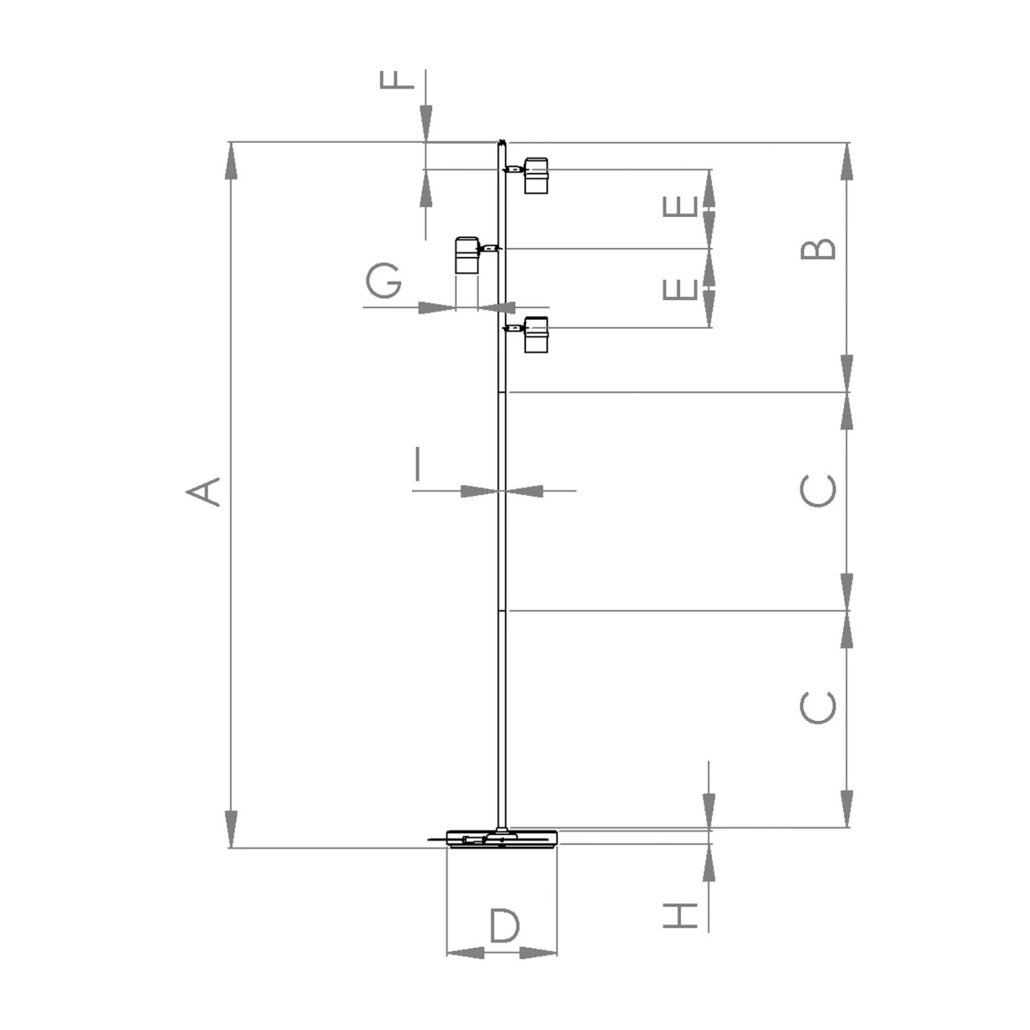 EGLO Lampadaire Lurone, Noir, à Trois Lampes 5 EGLO Lampadaire Lurone, Noir, à Trois Lampes – Image 3
