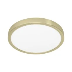 EGLO Panneau LED Fueva 5 IP20 830 Laiton Ø28,5 cm