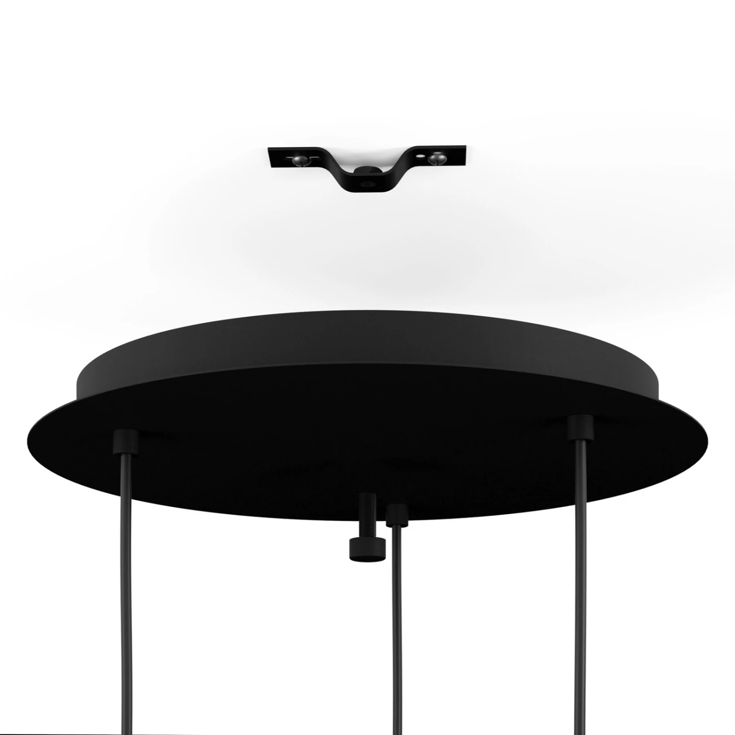 EGLO Suspension Aguilares Verre Fumé 3 Lampes Ronde 6 EGLO Suspension Aguilares Verre Fumé 3 Lampes Ronde – Image 4