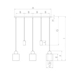 EGLO Suspension Gazzola, à 5 Lampes, Moka -Luminaire 10001853 4