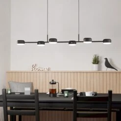 EGLO Suspension LED Clavellina, Noire, à Six Lampes -Luminaire 10001866 1