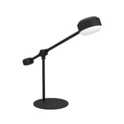 EGLO Lampe à Poser LED Clavellina, Noire, Inclinable -Luminaire 10001867 2