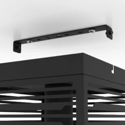 EGLO Plafonnier Piedritas, Un Abat-jour Carré Noir -Luminaire 10001868 3
