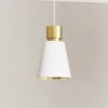 EGLO Suspension Aglientina Laiton/blanche, Une Lampe