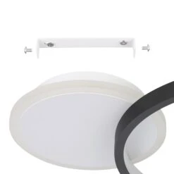 EGLO Plafonnier LED Gafares Télécommande Rond Noir -Luminaire 10001891 4