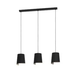 EGLO Suspension Bolivia Noire/sable, à 3 lampes -Luminaire 10001897 2