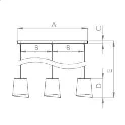 EGLO Suspension Bolivia Noire/sable, à 3 lampes -Luminaire 10001897 4