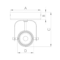 EGLO Spot Plafond Cayuca Noir/décor Bois, Une Lampe -Luminaire 10001898 4