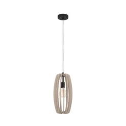 EGLO Suspension Bajazzara, Un Abat-jour Cage, Sable -Luminaire 10001916 2