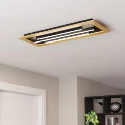 EGLO Plafonnier LED Tirrenara, Télécommande, 78x31 cm -Luminaire 10001932 3