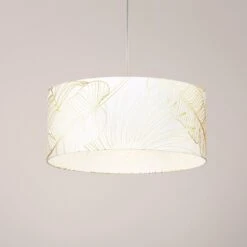 EGLO Suspension Bucamaranga Blanche Avec Motif Feuille -Luminaire 10001934 2