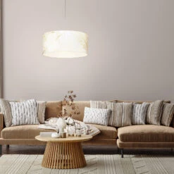 EGLO Suspension Bucamaranga Blanche Avec Motif Feuille -Luminaire 10001934 3