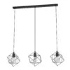 EGLO Suspension Straiton En Acier, à 3 Lampes Noire -Luminaire 10003336