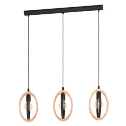 EGLO Suspension Basildon Détails Bois 3 Lampes Linéaire 9 EGLO Suspension Basildon Détails Bois 3 Lampes Linéaire -Luminaire 10008940 3