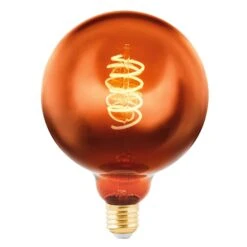 EGLO Globe LED E27 G125 4 W 2 000 K Filament Cuivré