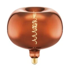 EGLO Ampoule LED E27 4 W Big Size Pomme, Fil, Cuivrée
