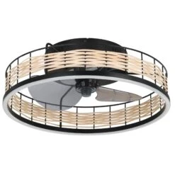 EGLO Frana Plafonnier LED Avec Ventilateur