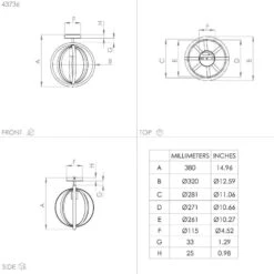 EGLO Basildon Plafonnier En Bois Et Acier -Luminaire 10012361 2