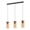 EGLO Nafferton Suspension En Bois, à Trois Lampes -Luminaire 10012363