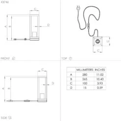 EGLO Nafferton Lampe à Poser En Bois -Luminaire 10012365 2