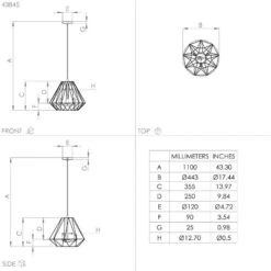 EGLO Tarle Suspension En Acier, Noire -Luminaire 10012401 2