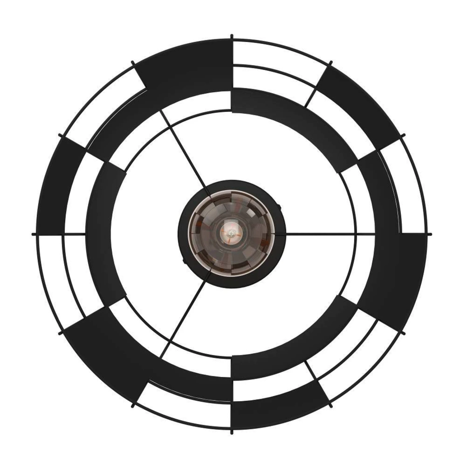 EGLO Pontefract Plafonnier En Acier, Noir 5 EGLO Pontefract Plafonnier En Acier, Noir – Image 3