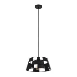 EGLO Pontefract Suspension En Acier, Noire