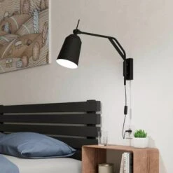 EGLO Loreto Applique En Noir, Mobile -Luminaire 10012487 2